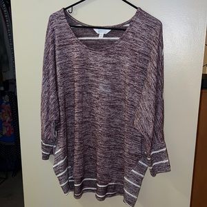 MARKET & SPRUCE - Ansell Scoop Neck Dolman Knit Top XXL